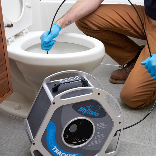 Inspect inside toilets with DrainTracker