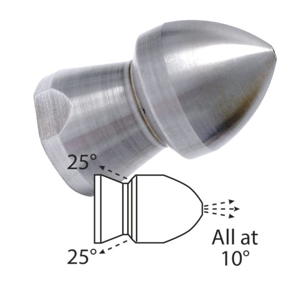 Radial-Nose DeGrease De-ice Nozzle