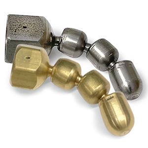 Brass and stainless drophead nozzles