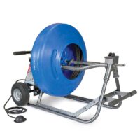 M81 Sewer Cable Machine is fully equipped with 3/4" cable in a closed reel.