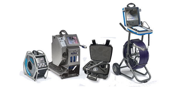 Lineup of MyTana sewer cameras